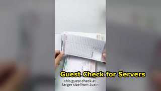 Juxin Guest Check Books for Restaurants